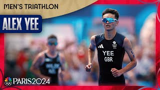 Yee DROPS THE HAMMER surges past Wilde in final moments of triathlon  Paris Olympics  NBC Sports [upl. by Barmen]