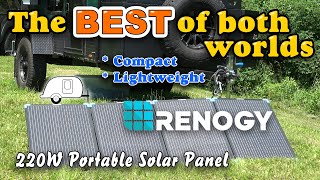 Renogy 220W  Portable Solar Panel Review  solarpanels solarpower tinycamper [upl. by Ezechiel]