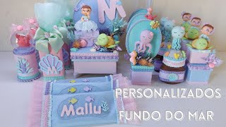 Produção de personalizados de luxo no tema fundo do mar pra menina [upl. by Wiersma]