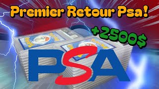 Première envoie Pokémon chez PSA retour 2500 [upl. by Cacilia]