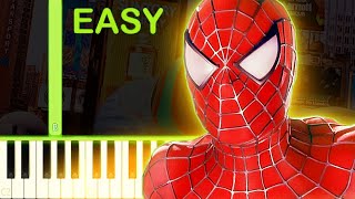 My Nutmeg Phantasy  SPIDERMAN 2002  EASY Piano Tutorial [upl. by Ajnotal568]