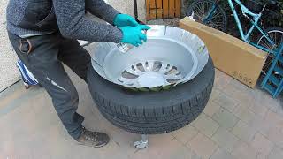 RANGE ROVER L322 Painting Wheels [upl. by Yramanna]