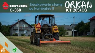 Ursus C360 i Kosiarka Bijakowa ORKAN KT205 CS W AKCJI Rozdrabnianie Ścierniska Słomy Po Kombajnie [upl. by Akinhoj]