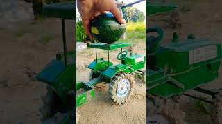 Trector 🚜 par water melon 🍈 load kiya automobile trcator [upl. by Aihseit36]