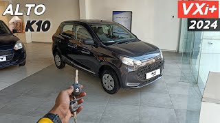 Maruti Suzuki Alto K10 Top Model 2024 ❣️ Alto VXi Plus Reallife Review 😍 [upl. by Lindy]