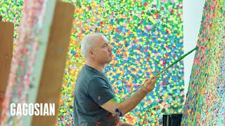 Damien Hirst Veil Paintings  Artist Spotlight  Gagosian [upl. by Nailluj]