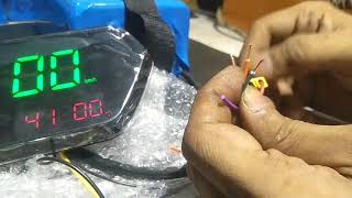 Digital speedometer wiring kaisy krenelectric or hibred bike k liay [upl. by Yhtomit810]