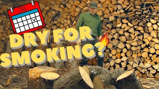 How long do you season wood for SMOKING to get it dry [upl. by Otreblaug]