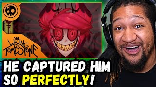 Reacting to The Living Tombstone  Alastors Game Hazbin Hotel Song [upl. by Azeria]