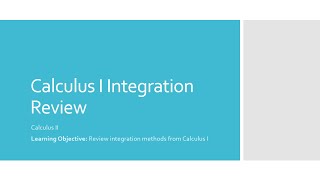 Integration Review [upl. by Agiaf]