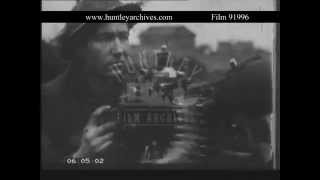 Vickers machine gun fired by soldier Archive film 91996 [upl. by Eniledam210]