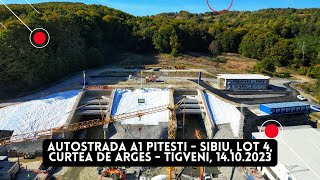 Autostrada A1 Pitesti  Sibiu Lot 4 Curtea de Arges  Tigveni  PORR  14102023  How its built [upl. by Llertnauq371]