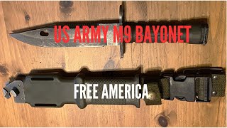 US Army M9 Bayonet amp Disassembly [upl. by Ecadnak]