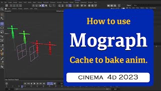 How to bake cloner animation with Mograph Cache tag in Cinema 4D 2023 MaxonVFX ​ [upl. by Gordy]