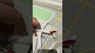 Virgin Atlantic flight from BASTIN intl airport to my portable runway modelplanes aviation [upl. by Aenotna]