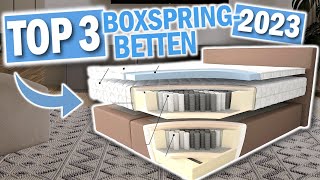 Die besten BOXSPRING BETTEN 2024  Top 3 Boxspringbetten Vergleich [upl. by Cissie]