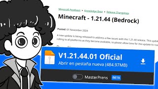 ¡ULTIMA VERSION  MINECRAFT BEDROCK 12144 OFICIAL✅ REVIEW [upl. by Pironi]