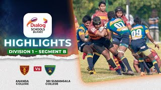 HIGHLIGHTS – Ananda College vs Sri Sumangala College – Div 1 Segment B  DSRL24 [upl. by Rimma234]