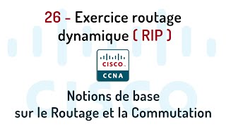 26 Exercice routage dynamique RIP 1 [upl. by Bohannon171]