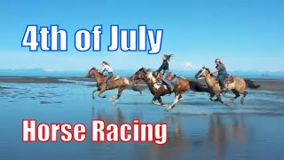 Ninilchik Rodeo  4th of July Beach Race [upl. by Aerdua]