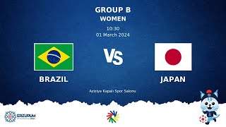 BRAZIL vs JAPAN  Futsal DEAFLYMPICS ERZURUM 2024  Women Group Stage [upl. by Ahsea]