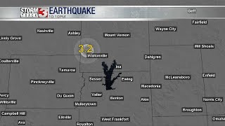 32 Earthquake near Waltonville rattles parts of southern Illinois Sunday evening [upl. by Ahsaeit]