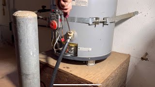 20 YR OLD water heater MAINTENANCE anode rod replacement amp flush [upl. by Sanders]