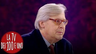 La Tv dei 100 e uno  Vittorio Sgarbi racconta La Gioconda di Leonardo Da Vinci [upl. by Eneleuqcaj]