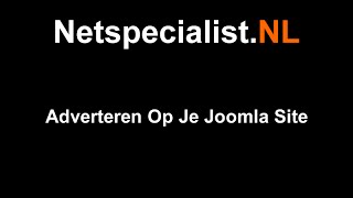 adverteren in joomla [upl. by Norah]