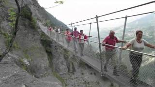 Passerelle Hängebrücke Savièse No3 144 m SkyPromenadecom [upl. by Livesay]