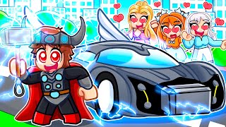 Rizzing Girls With The NEW 50000000 THOR Car In Roblox Driving Empire [upl. by Ennalyrehc]