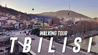 Walking Tour Tbilisi Georgia Mini Clips Rustaveli Street and Old Town [upl. by Burta]