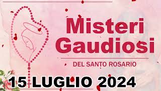 Misteri Gaudiosi Del Santo Rosario 15 LUGLIO 2024  Santo Rosario Di Oggi [upl. by Celene]