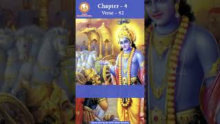 Bhagavad Gita Fourth Chapter Slokam 42 bhagavadgitainenglish shorts bhagavadgitachapter4 [upl. by Cherida]