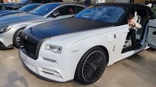 Mansory Rolls Royce Wraith Matte Pearl White all out Mansory 4k 60p [upl. by Aihsoj134]