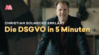 DSGVO in 5 Minuten erklärt – mit Christian Solmecke [upl. by Yvehc]