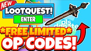 FREE LIMITED UPDATE ALL NEW WORKING CODES FOR LOOT QUEST Roblox Loot Quest Codes [upl. by Ergener398]