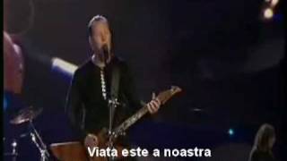 Metallica  Nothing Else MattersLive tradus in romana Romanian subtitle [upl. by Peter]