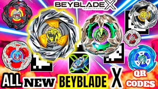 BEYBLADE X APP Hasbro ALL NEW BEYBLADES QR CODES  CLAW LEON  LANCE KNIGHT HASBRO BEYBLADE X APP [upl. by Kirit]