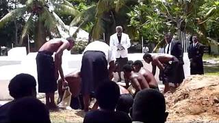 Fijian Ancient Chiefly Funeral amp Burial Ceremony Dec 2011  Fiji South Pacific [upl. by Sioled]