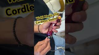 Wahl magic clipper cordless sound normal wahl hair artist viralshorts viral trending music [upl. by Annohs]