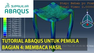 Tutorial Abaqus untuk Pemula Beginner  Bagian 4 Membaca Hasil [upl. by Venita]