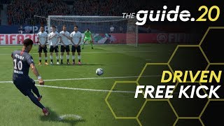 DRIVEN FREE KICK TUTORIAL  Score Easy Goals With Free Kicks in FIFA 20 [upl. by Ranite844]