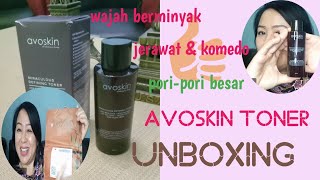 Avoskin  Unboxing avoskin toner  cara memutihkan wajah  menghilangkan Jerawat [upl. by Edlitam]