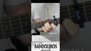 Bandoleros Don Omar amp Tego Calderon Fast amp Furious OST Tabs fingerstyle [upl. by Enilreug901]