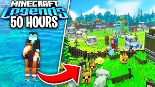 I Survived 50 Hours in MINECRAFT LEGENDS [upl. by Mays]