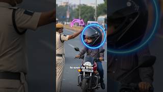 Police helmet pahnne ke liye kyu bolta hai🤔 shorts [upl. by Oiramel]