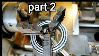 cara membuat ulir spiral archimedes di mesin bubut part 2  how to make a spiral thread [upl. by Nylg305]