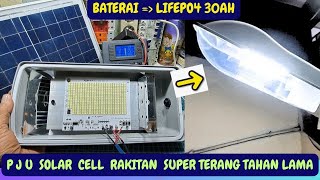 PASTI SEMUA BARU TAU Ide kreatif LAMPU PJU LED rakitan TENAGA SURYA SUPER TERANG [upl. by Batholomew]