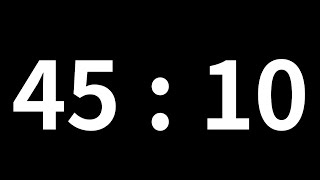 45분 10초 타이머｜45minute 10second timer｜2710 second timer｜Countdown with Alarm [upl. by Marelda]